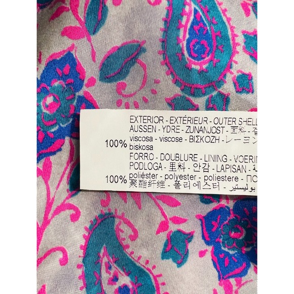 NWT Zara Paisley Printed Wrap Mini Dress Lapel Collar Sz L 100% Viscose - Picture 16 of 16